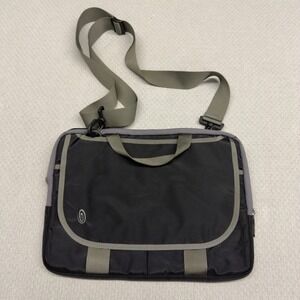 Timbuk2 Black Grey Messenger Bag Laptop Tablet Padded Sleeve Case Travel